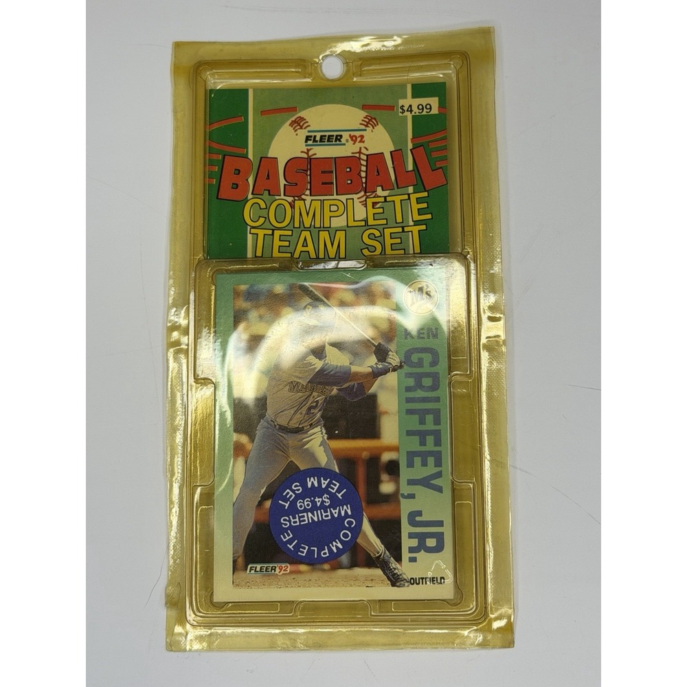 Ken Griffey Jr. Fleer 1992 Baseball Mariners Complete Team Set Martinez Original